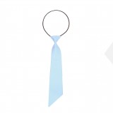            Női szatén gumis nyakkendő - Világoskék